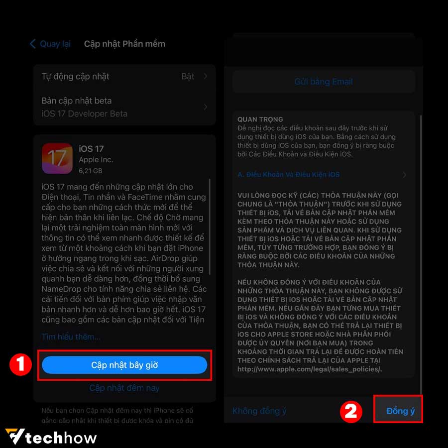 Huong dan cap nhat iOS 17 RC tren iPhone 003 Cách cập nhật iOS 17 RC với đầy đủ tính năng sẽ có trong bản chính thức